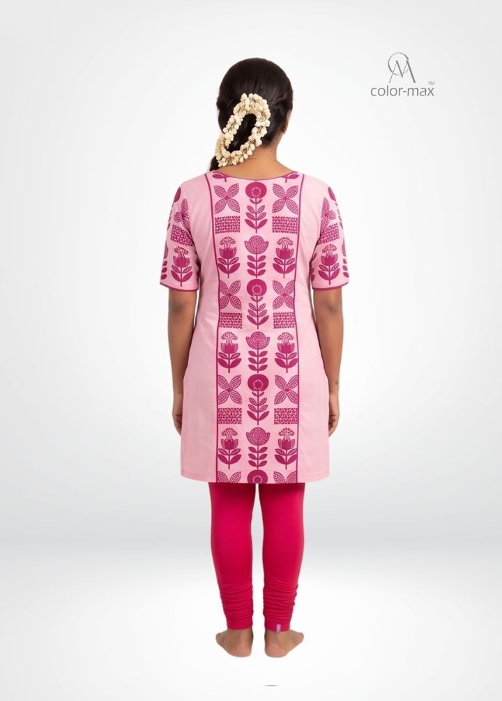 DARK RANI PINK - Premium Cotton Lycra Chudi Leggings - Hover